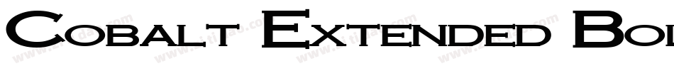 Cobalt Extended Bold Italic字体转换